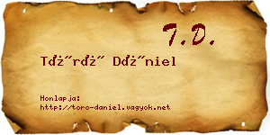 Törő Dániel névjegykártya
