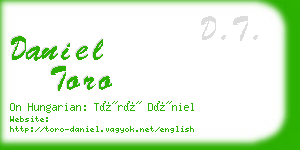 daniel toro business card